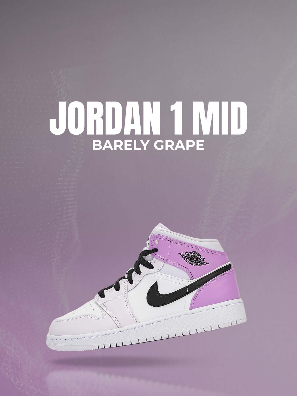 Jordan 1 Mid  Barely Grape