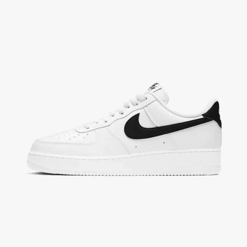Nike Air Force 1 Low 07 White Black Pebbled Leather - CT2302-100 - SNEAKERLAND